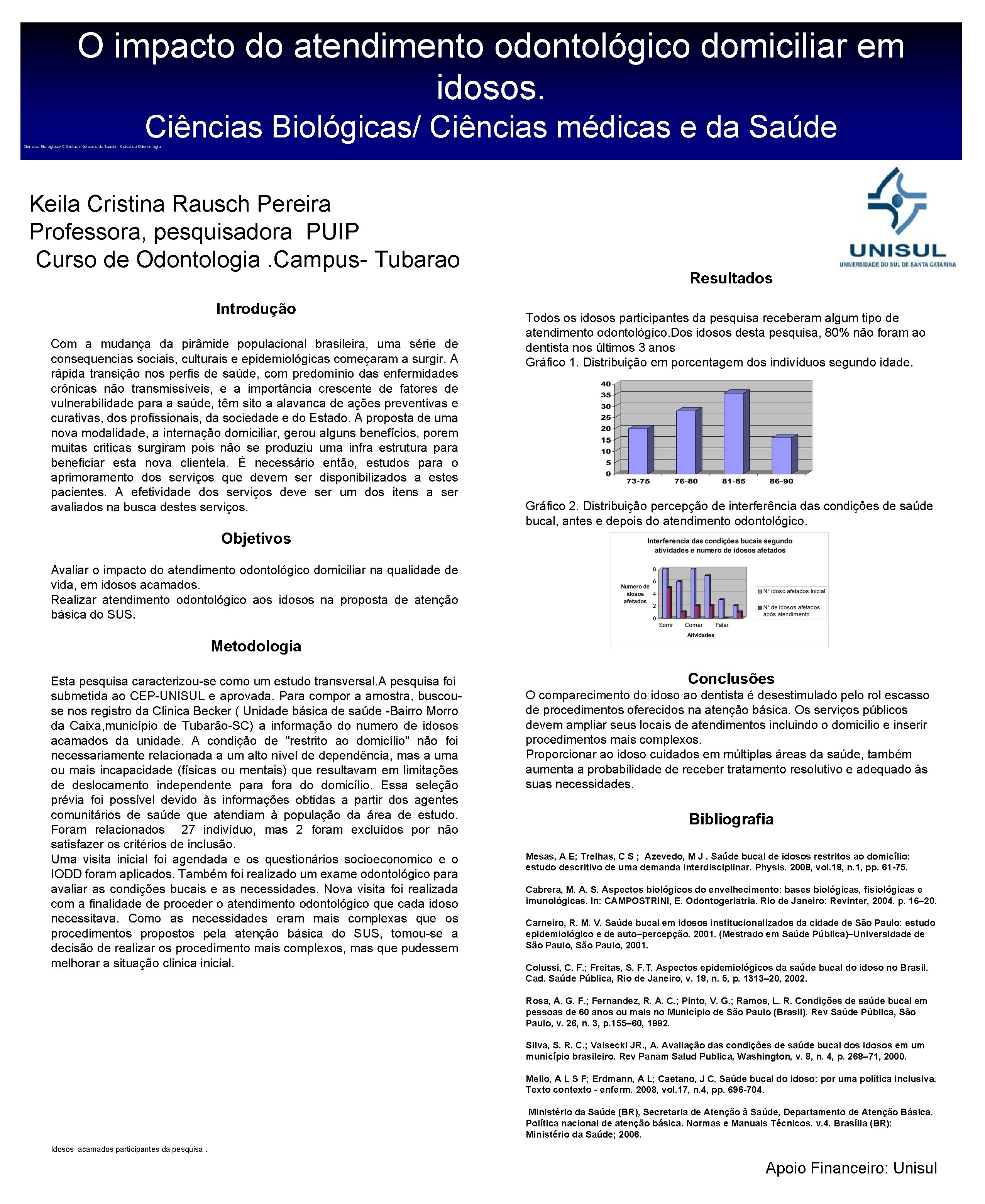 O impacto do atendimento odontológico domiciliar em idosos. Ciências Biológicas/ Ciências médicas e da