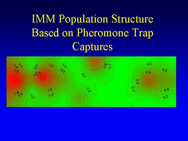 IMM Population Structure Based on Pheromone Trap Captures IMM Population Structure Based on Pheromone Trap Captures
