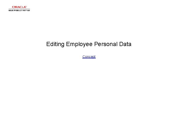 Editing Employee Personal Data Concept 