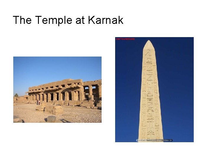 The Temple at Karnak 