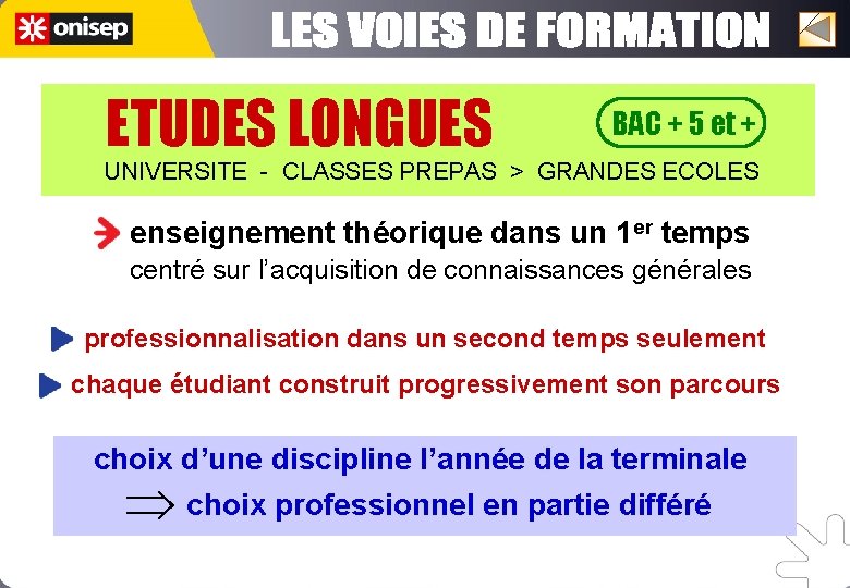 ETUDES LONGUES BAC + 5 et + UNIVERSITE - CLASSES PREPAS > GRANDES ECOLES