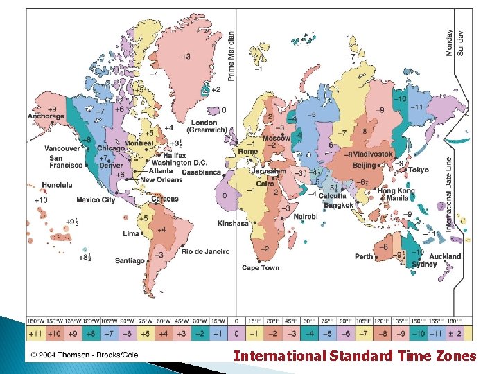 International Standard Time Zones 