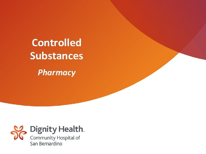 Controlled Substances Pharmacy 