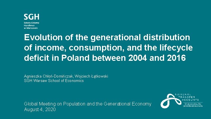 Evolution of the generational distribution of income, consumption, and the lifecycle deficit in Poland