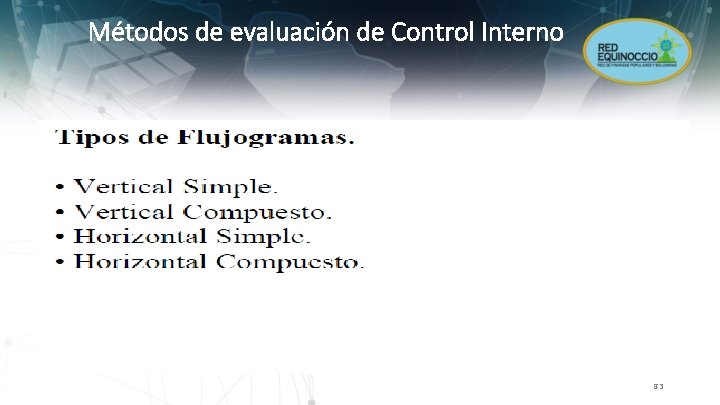Métodos de evaluación de Control Interno 83 