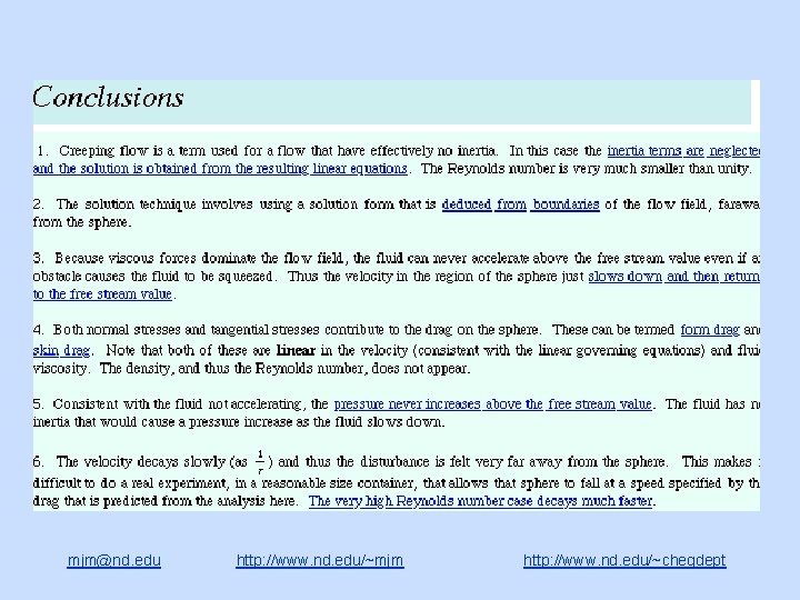 mjm@nd. edu http: //www. nd. edu/~mjm http: //www. nd. edu/~chegdept 