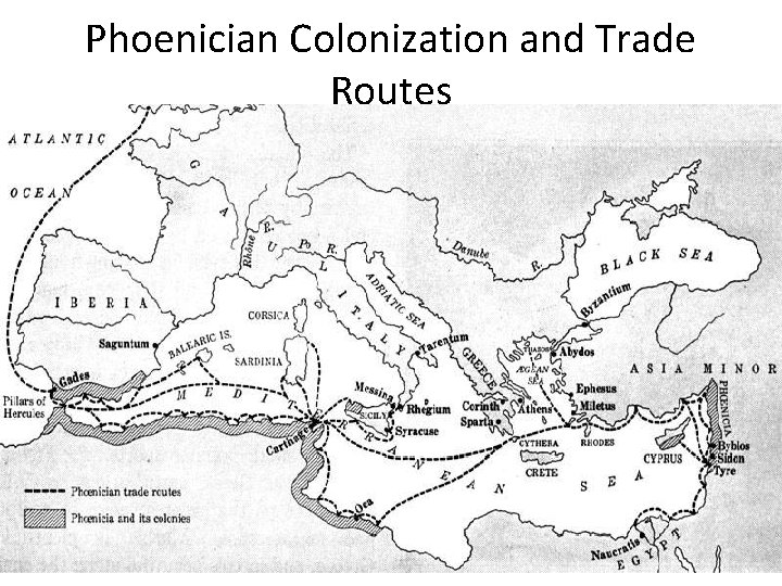 Phoenician Colonization and Trade Routes 