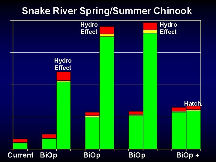Snake River Spring/Summer Chinook Hydro Effect Hatch. Current Bi. Op + 