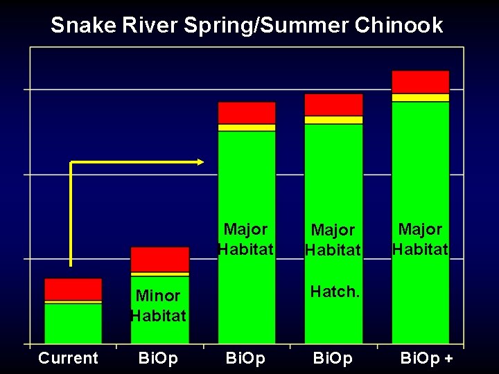 Snake River Spring/Summer Chinook Major Habitat Bi. Op Major Habitat Hatch. Minor Habitat Current