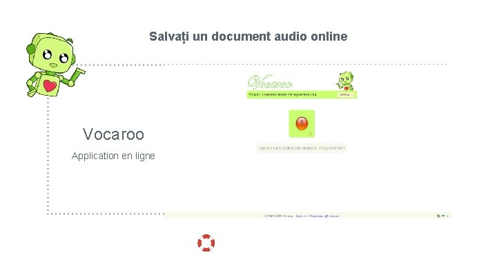 Salvați un document audio online Vocaroo Application en ligne 