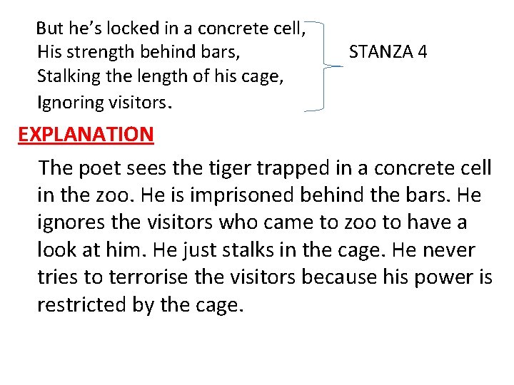 But he’s locked in a concrete cell, His strength behind bars, Stalking the length