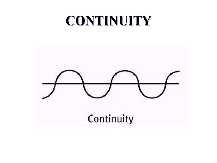 CONTINUITY 