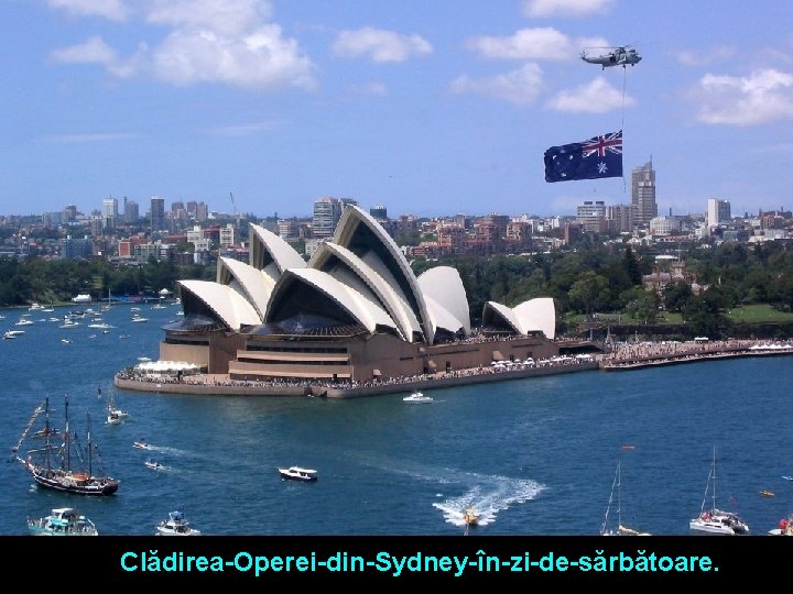 Clădirea-Operei-din-Sydney-în-zi-de-sărbătoare. 