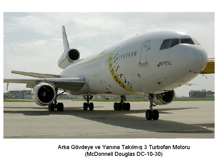 Arka Gövdeye ve Yanına Takılmış 3 Turbofan Motoru (Mc. Donnell Douglas DC-10 -30) 