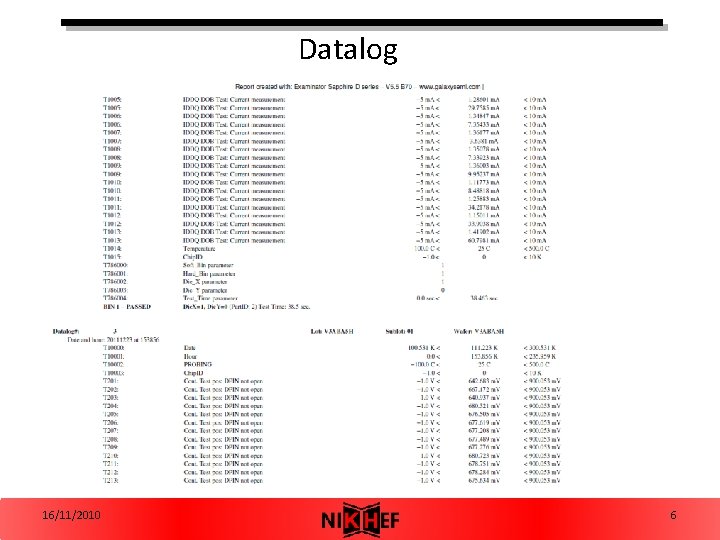 Datalog 16/11/2010 6 