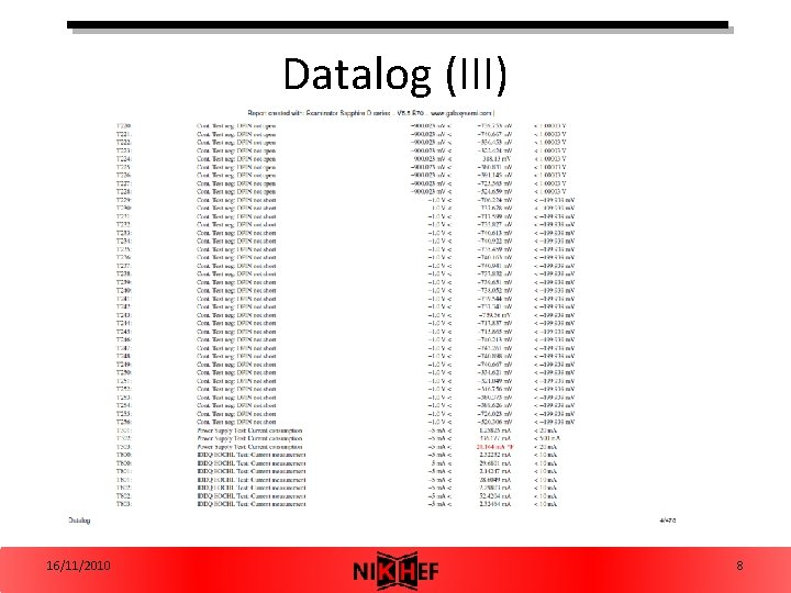 Datalog (III) 16/11/2010 8 