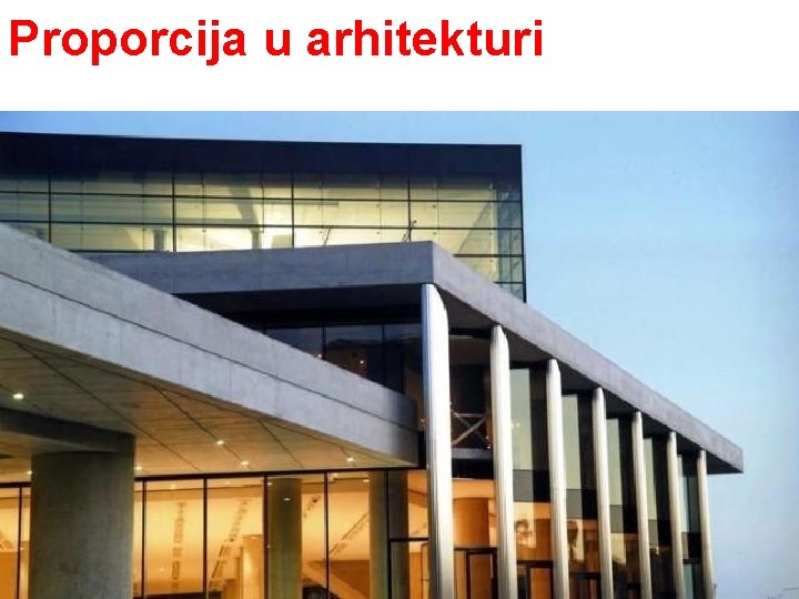 Proporcija u arhitekturi 