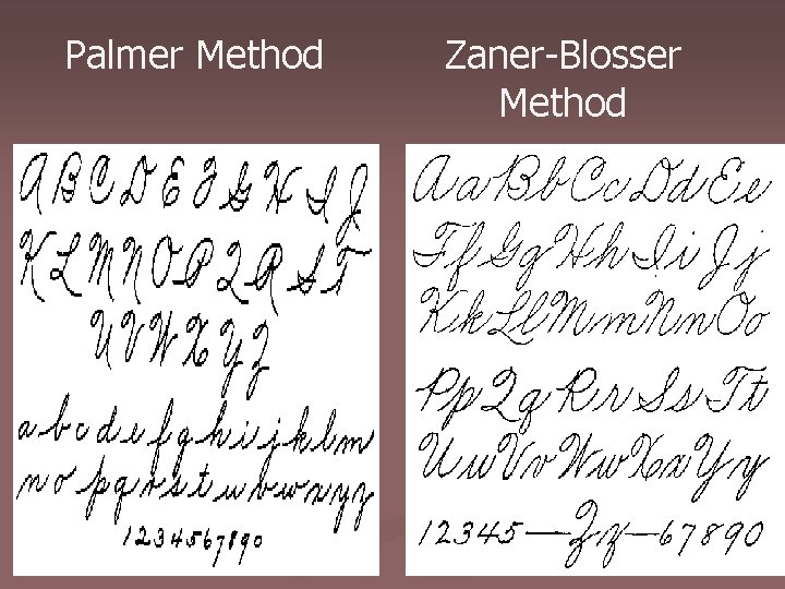 Palmer Method Zaner-Blosser Method 12 