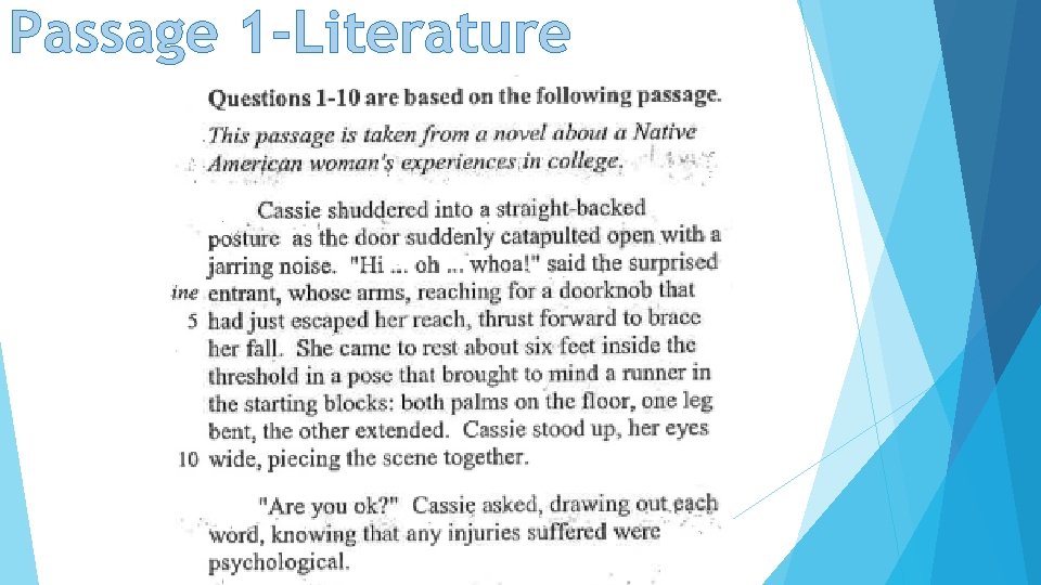 Passage 1 -Literature 