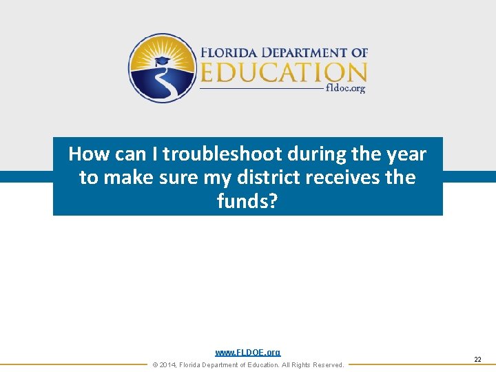 How can I troubleshoot during the year to make sure my district receives the