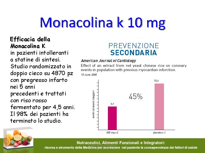 Monacolina k 10 mg Efficacia della Monacolina K in pazienti intolleranti a statine di