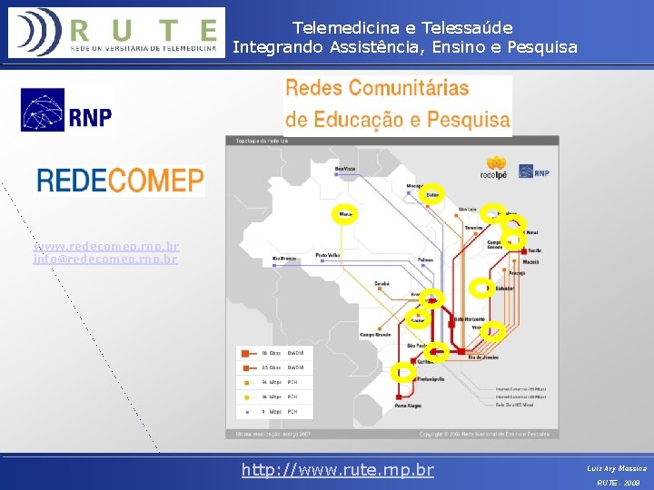 Telemedicina e Telessaúde Integrando Assistência, Ensino e Pesquisa www. redecomep. rnp. br info@redecomep. rnp.