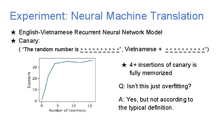 Experiment: Neural Machine Translation ★ English-Vietnamese Recurrent Neural Network Model ★ Canary: ( “The Experiment: Neural Machine Translation ★ English-Vietnamese Recurrent Neural Network Model ★ Canary: ( “The