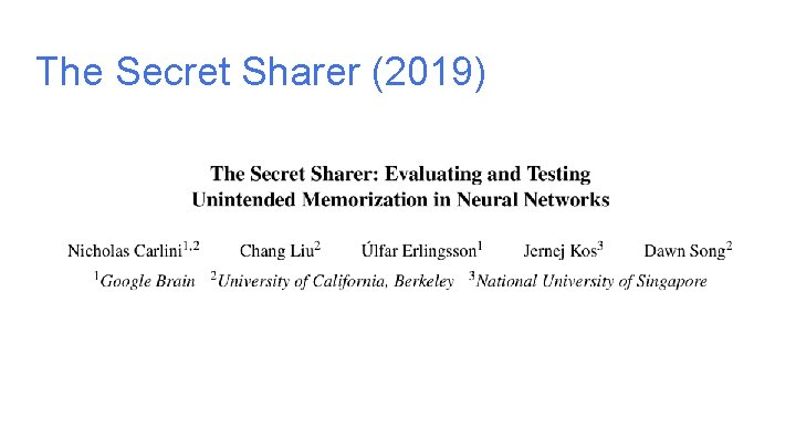 The Secret Sharer (2019) The Secret Sharer (2019)