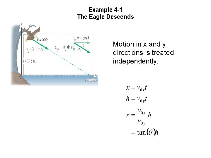 Example 4 -1 The Eagle Descends Motion in x and y directions is treated