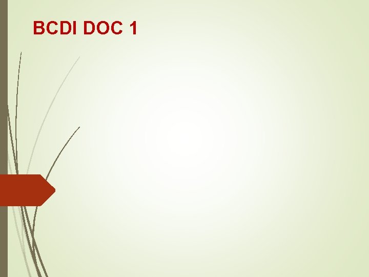 BCDI DOC 1 BCDI DOC 1