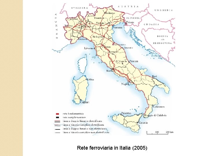 Rete ferroviaria in Italia (2005) 