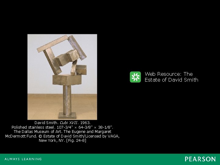 Web Resource: The Estate of David Smith. Cubi XVII. 1963. Polished stainless steel. 107