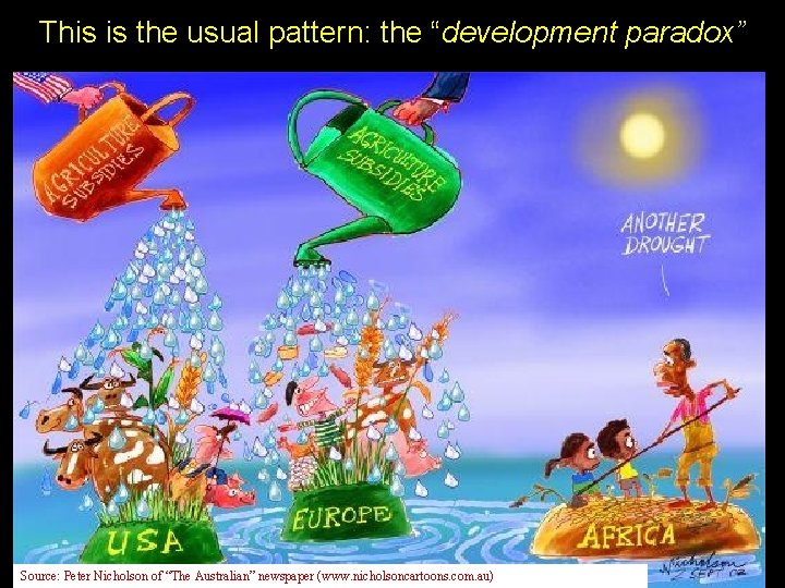 This is the usual pattern: the “development paradox” Source: Peter Nicholson of “The Australian”