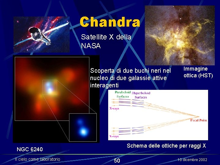 Chandra Satellite X della NASA Scoperta di due buchi neri nel nucleo di due