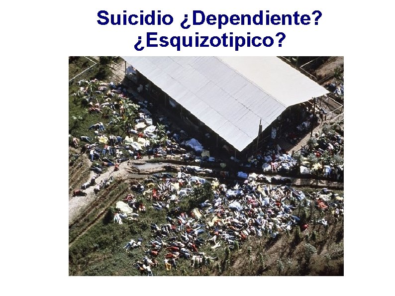 Suicidio ¿Dependiente? ¿Esquizotipico? 