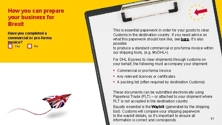 How you can prepare your business for Brexit Have you completed a commercial or How you can prepare your business for Brexit Have you completed a commercial or