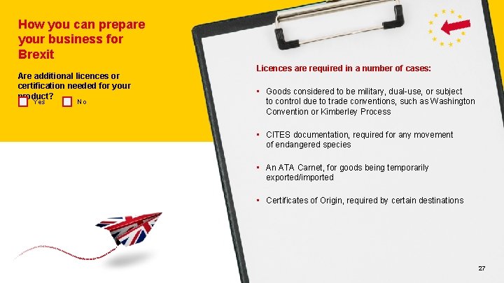 How you can prepare your business for Brexit Are additional licences or certification needed How you can prepare your business for Brexit Are additional licences or certification needed