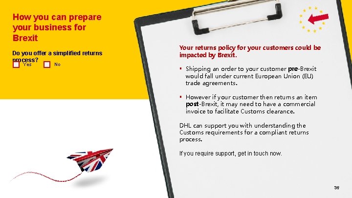 How you can prepare your business for Brexit Do you offer a simplified returns How you can prepare your business for Brexit Do you offer a simplified returns