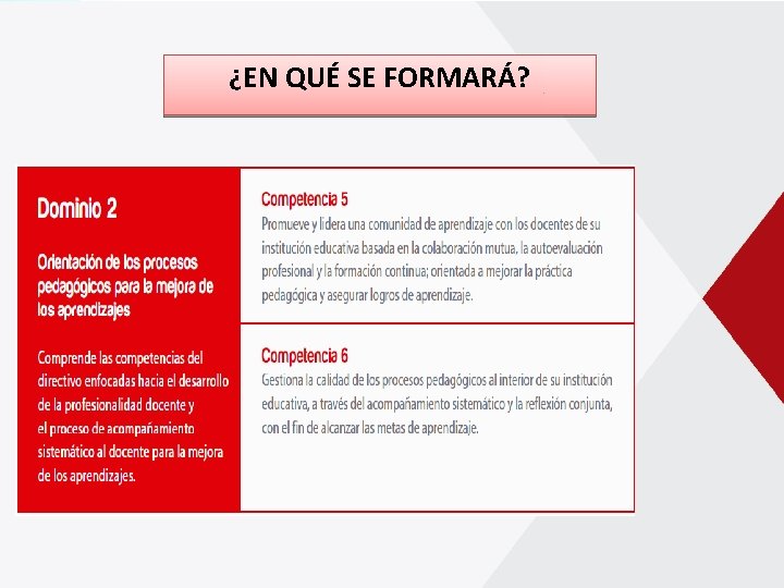 MINISTERIO DE EDUCACIÓN ¿EN QUÉ SE FORMARÁ? 