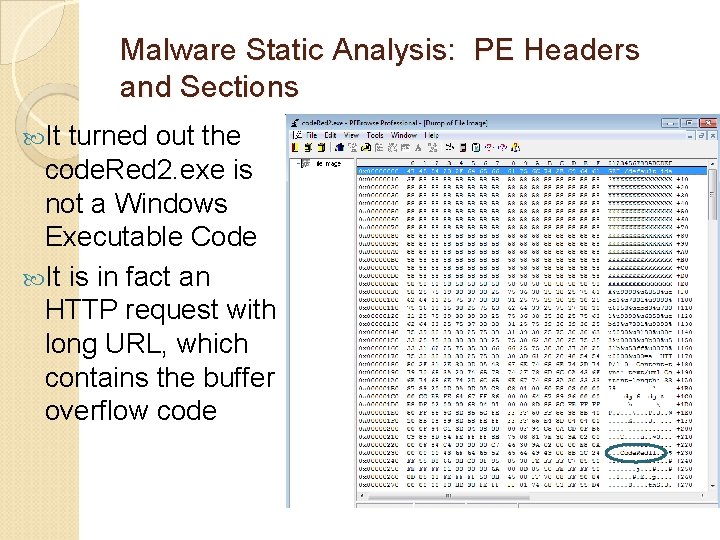 Malware Static Analysis: PE Headers and Sections It turned out the code. Red 2.