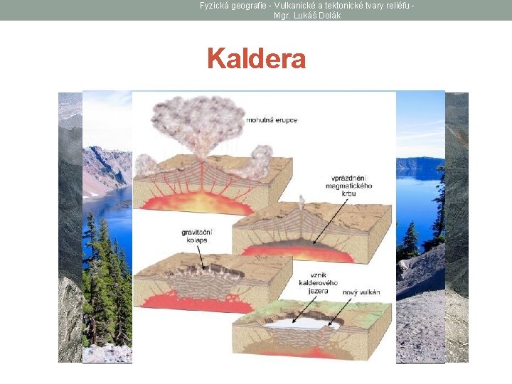 Fyzická geografie - Vulkanické a tektonické tvary reliéfu Mgr. Lukáš Dolák Kaldera 