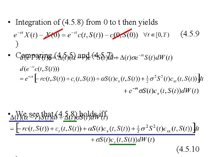 4 5 Blackscholesmerton Equation Part 1 We Derive