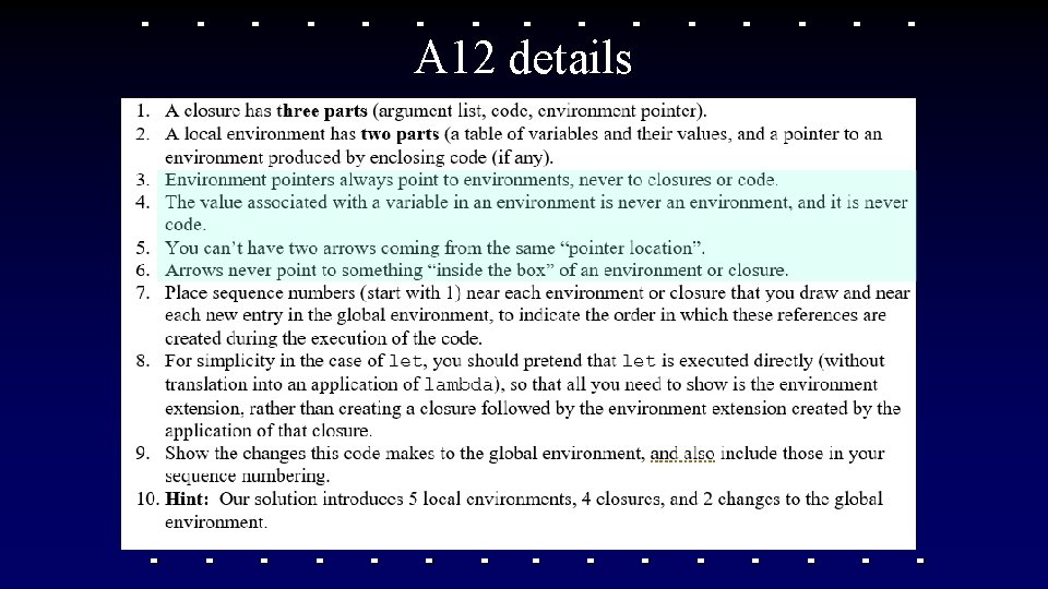 A 12 details A 12 details