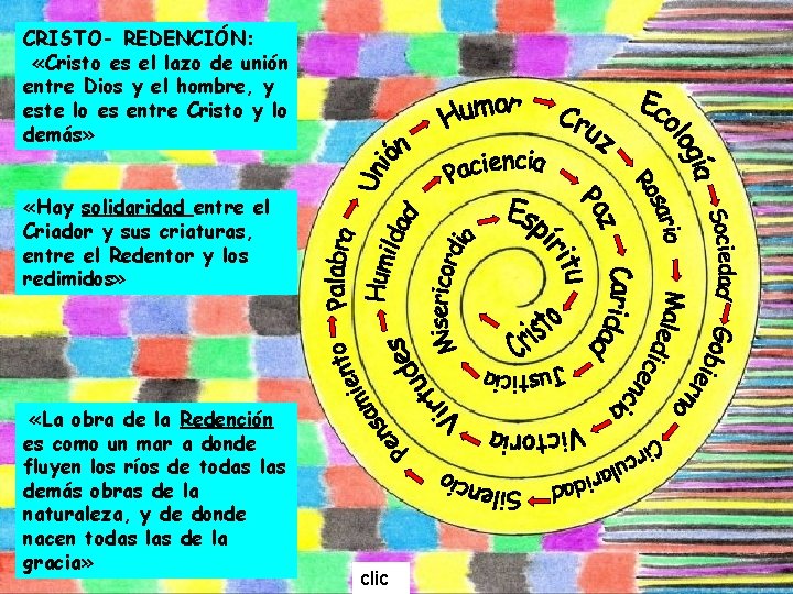 CRISTO- REDENCIÓN: «Cristo es el lazo de unión entre Dios y el hombre, y CRISTO- REDENCIÓN: «Cristo es el lazo de unión entre Dios y el hombre, y