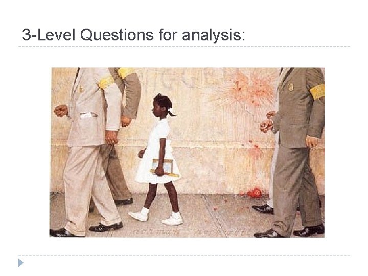 3 -Level Questions for analysis: 