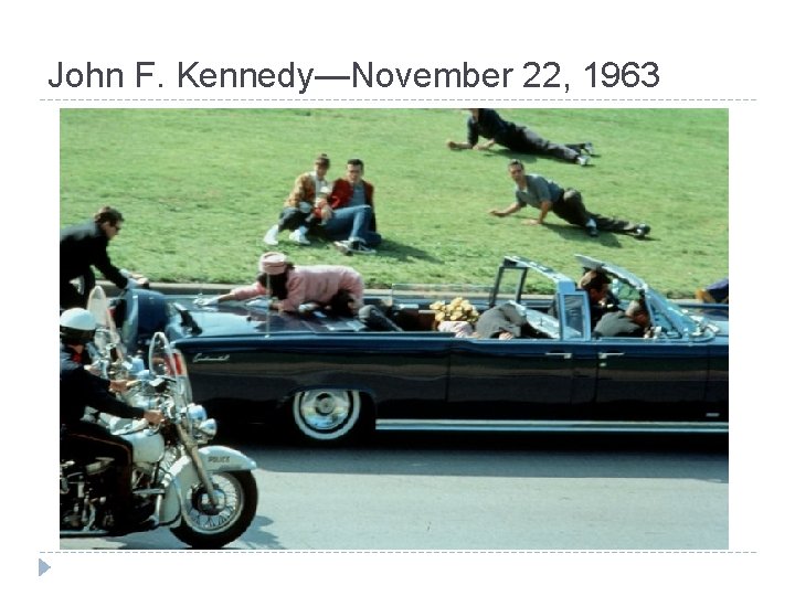 John F. Kennedy—November 22, 1963 