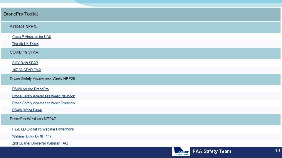FAA Safety Team 49 