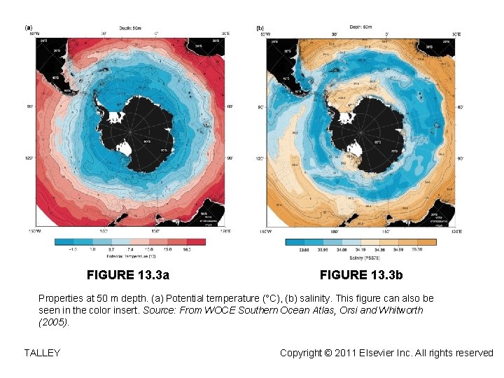 FIGURE 13. 3 a FIGURE 13. 3 b Properties at 50 m depth. (a)