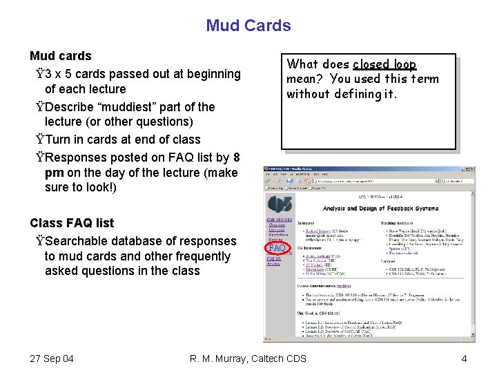 CDS 101 Lecture 1 1 Introduction to Feedback