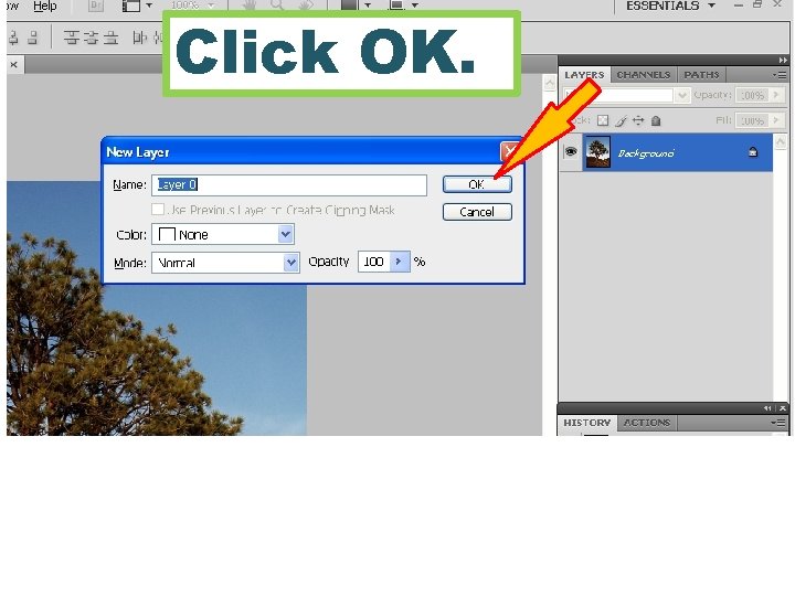 Click OK. 